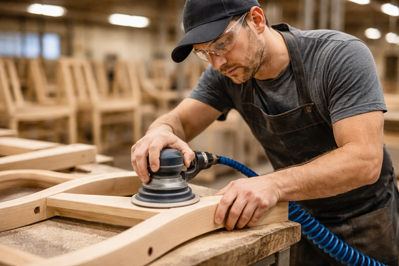 Furniture factory worker