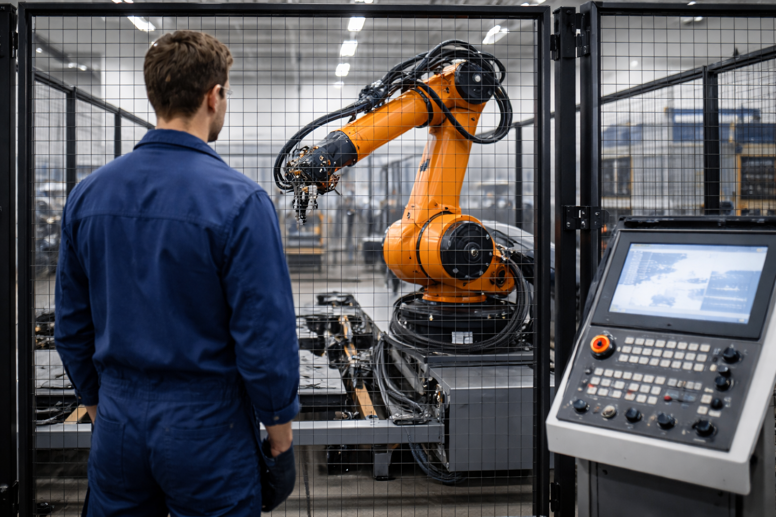 Automated production line operator