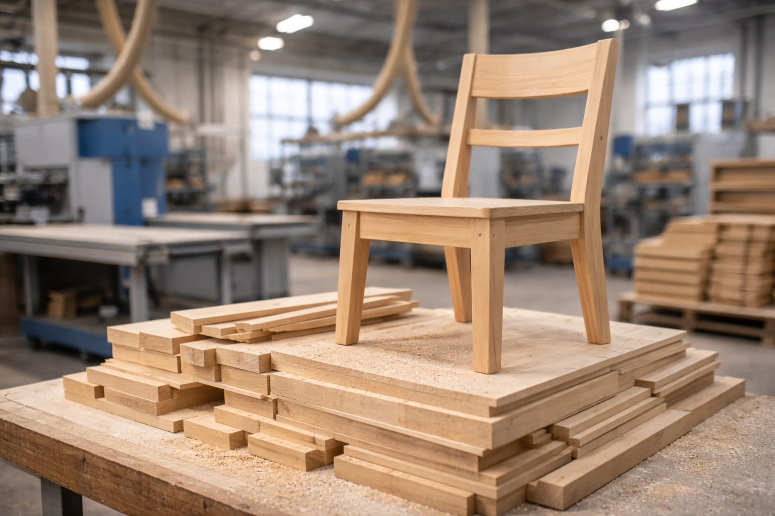 Furniture packing worker