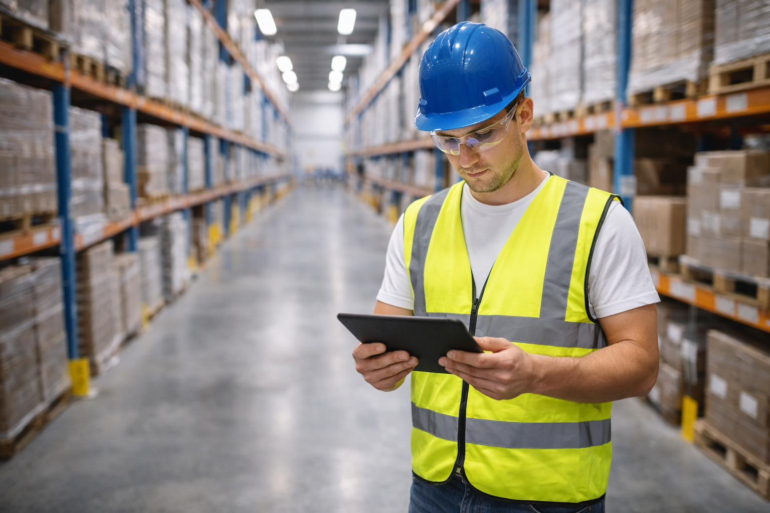 Auto parts warehouse worker